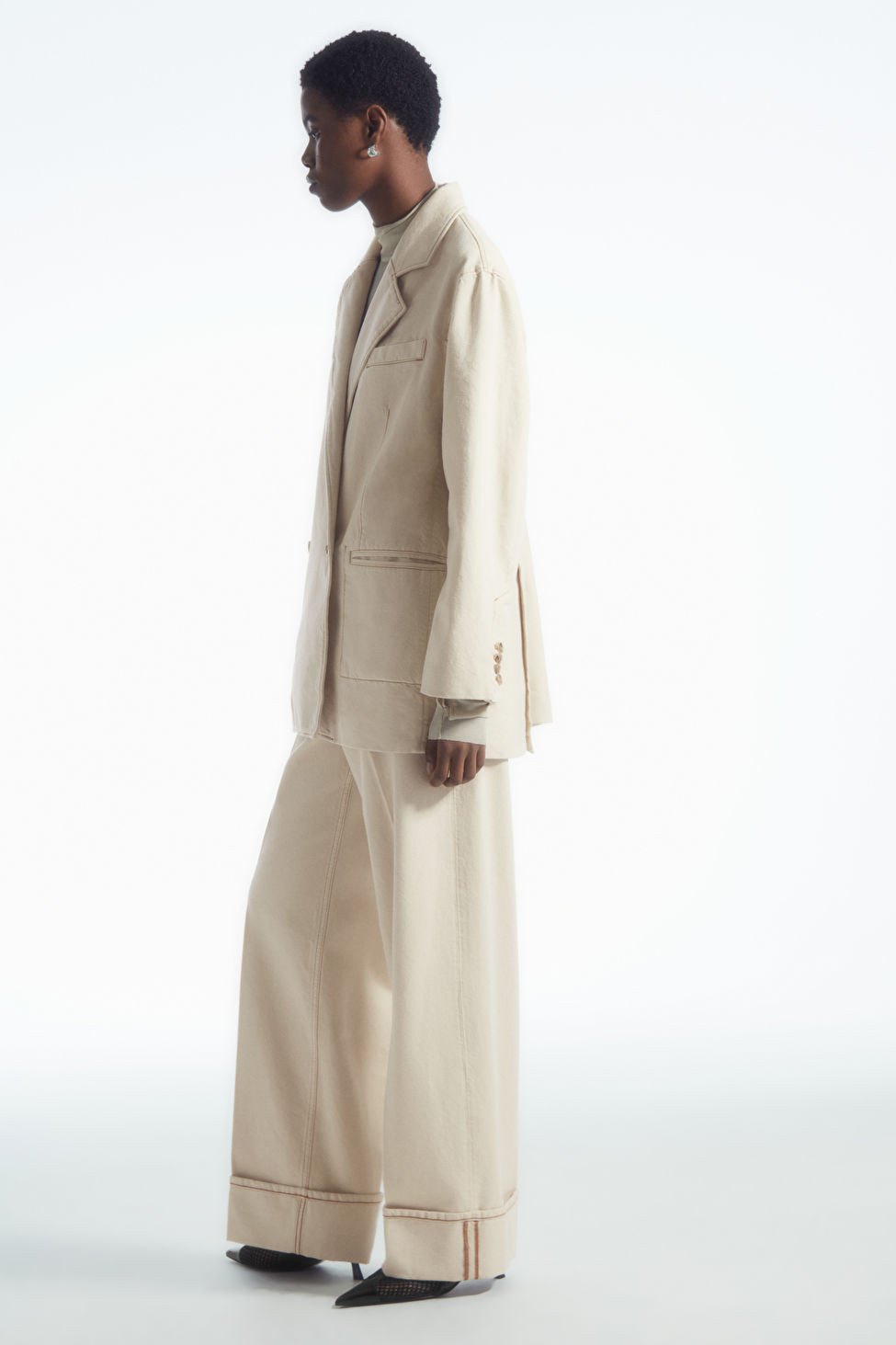 TURN-UP DENIM TROUSERS | COS (EU)