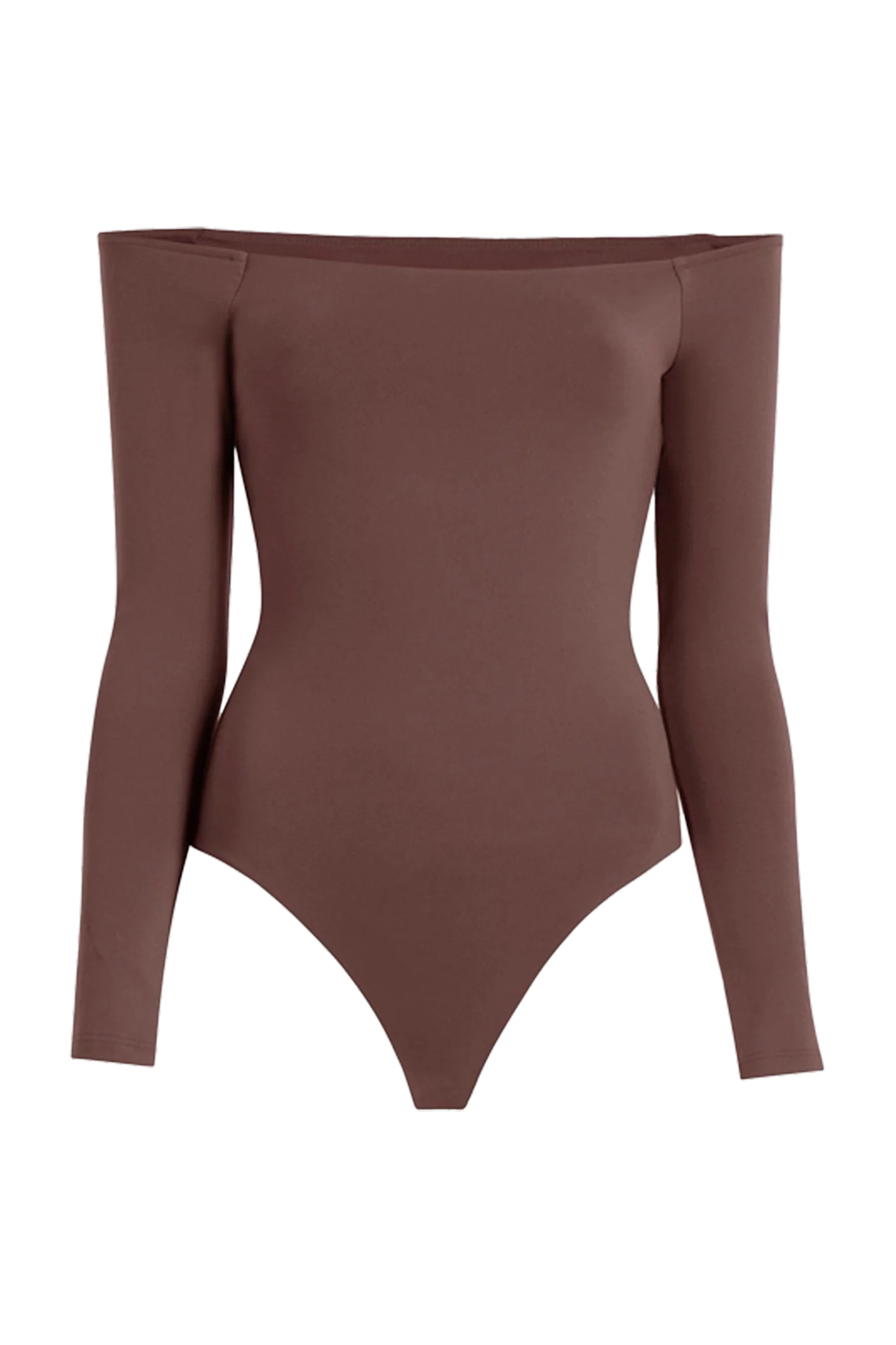 Off The Shoulder Bodysuit | Cinnamon | nuuds