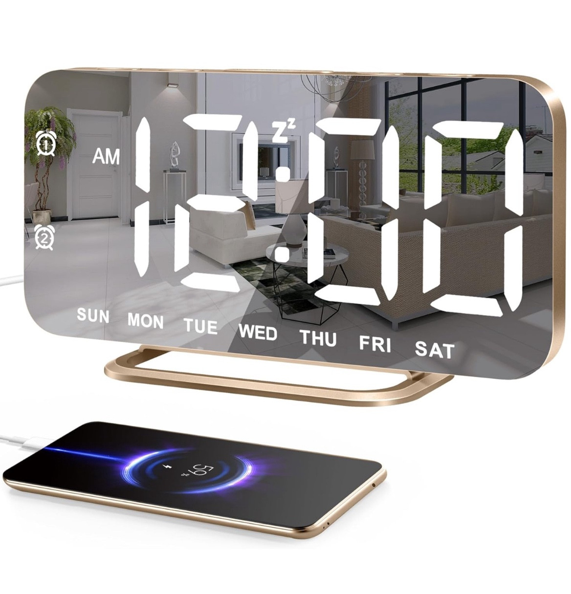 Stylish but functional alarm clock! 

#LTKHome #LTKVideo #LTKFindsUnder50