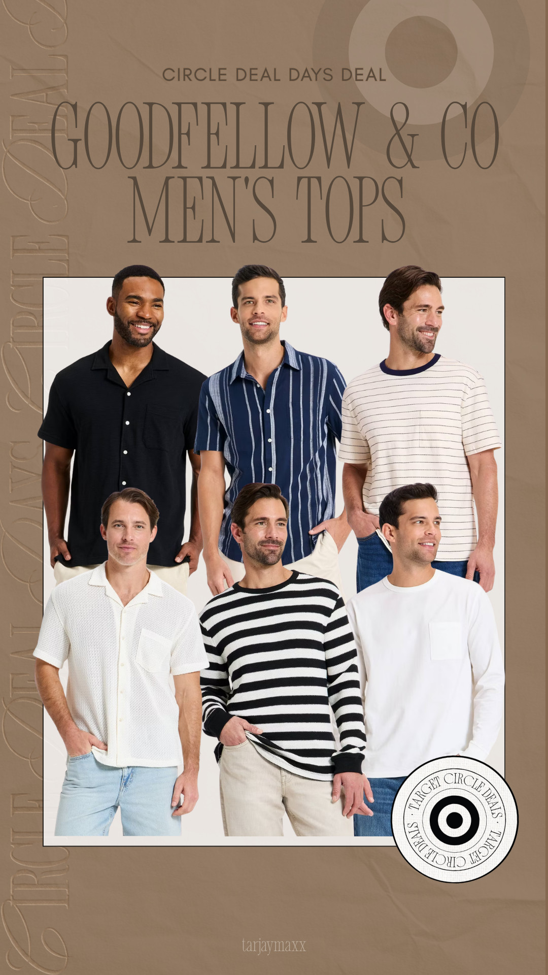 40% off Goodfellow & Co! These men's tops are such good staples for summer- easy polos, lightweight button-downs, classic striped tees, and everyday basics.

wedding guest dress summer, summer outfits, summer dresses, country concert outfits, date night outfits, concert outfits, travel outfits, vacation outfits beach, business casual workwear, Target Finds, Circle Deal Days, Goodfellow & Co, Mens Fashion, Mens Style 

 #LTKootd #LTKSeasonal #LTKMens