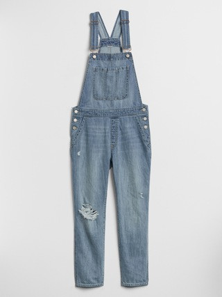 Distressed Denim Overalls | Gap Factory