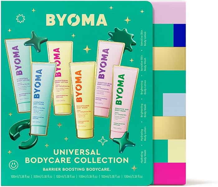 BYOMA Body Care Holiday Gift Set (6-Piece Kit) - Hydrating, Brightening & Sensitive Body Wash & L... | Amazon (US)