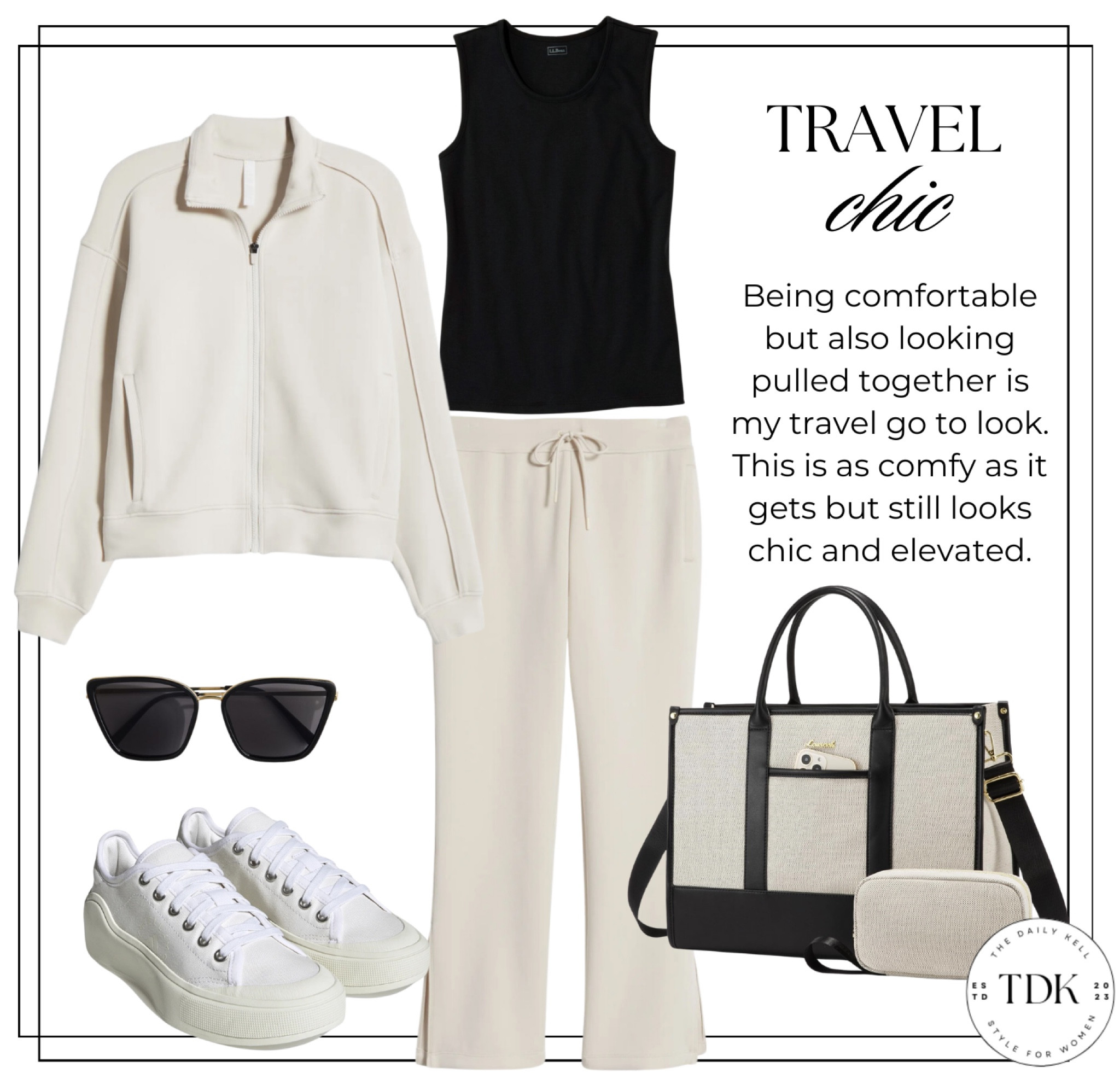 Stay stylish on the go with this comfy and chic set!

Perfect for travel, this ensemble combines the ultimate comfort with sleek style. Pair with your favorite accessories and a practical carry-on for a look that's ready for any adventure. 

Travel in comfort, arrive in style! 

#LTKStyleTip #LTKTravel #LTKOver40