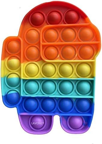 LAVONE Fidget Toys, Push Bubble Fidgets Sensory Toy, Pop Fidget Toy for Kids Adults, Silicone Str... | Amazon (US)