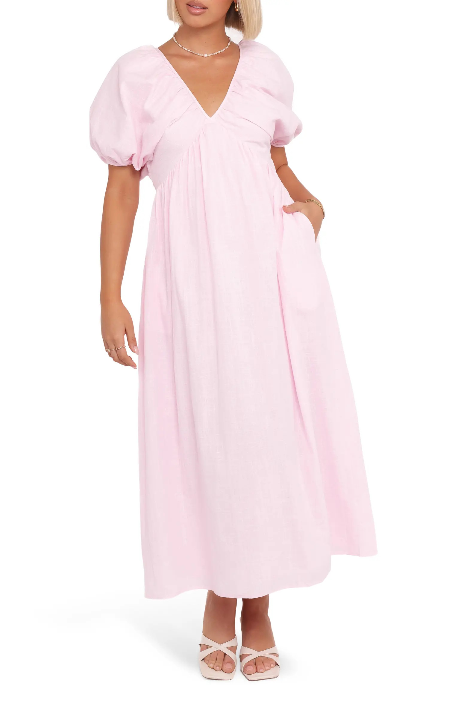 Sullivan Puff Sleeve Cotton Maxi Dress (Women) | Nordstrom | Nordstrom