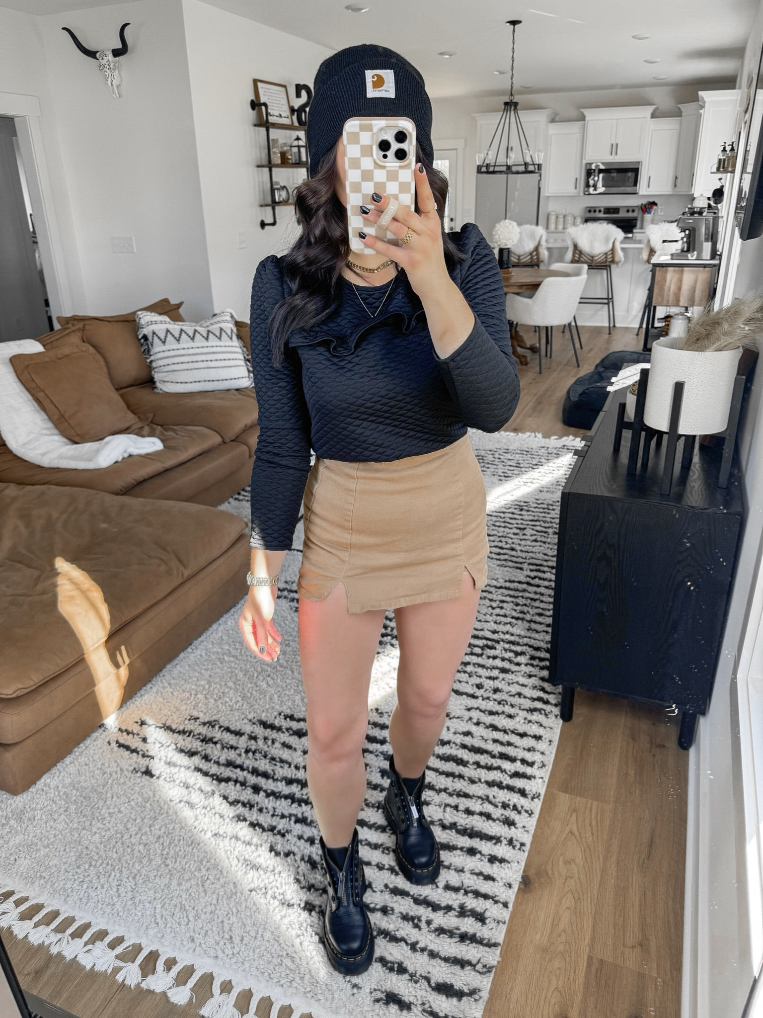 Top — small
Skort — xs

fall outfit | fall outfits | fall brunch outfit | khaki denim skort | denim mini skirt | platform doc martens 



#LTKstyletip #LTKfindsunder100 #LTKfindsunder50