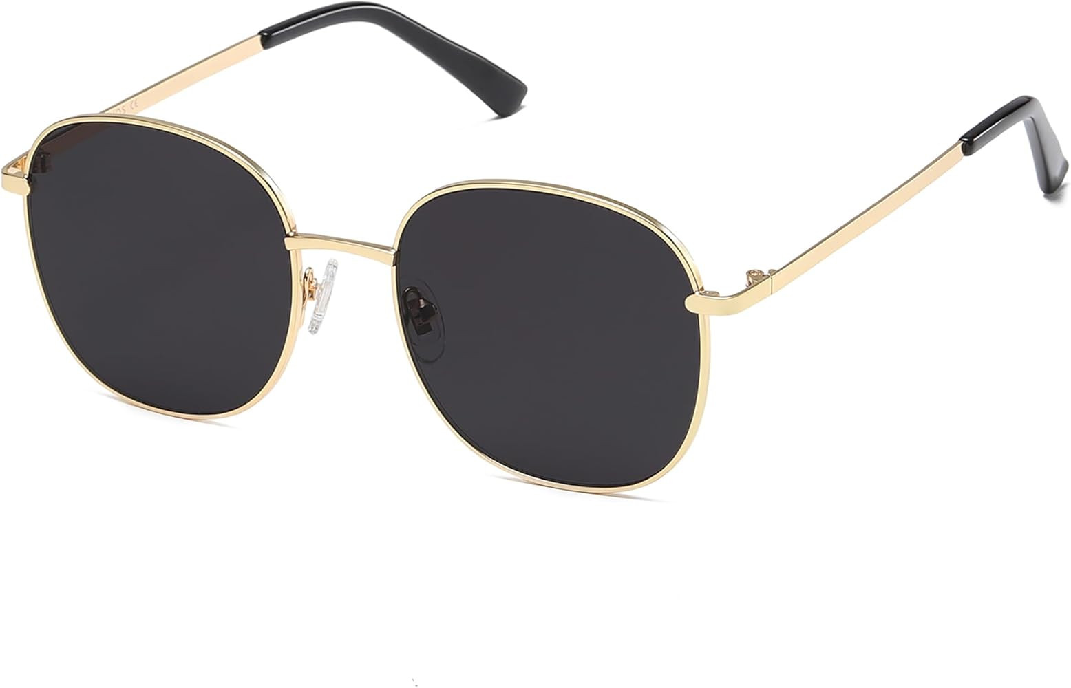 SOJOS Classic Trendy Square Sunglasses for Women Men Cute Big Frame Gold Shades SJ1137 | Amazon (US)