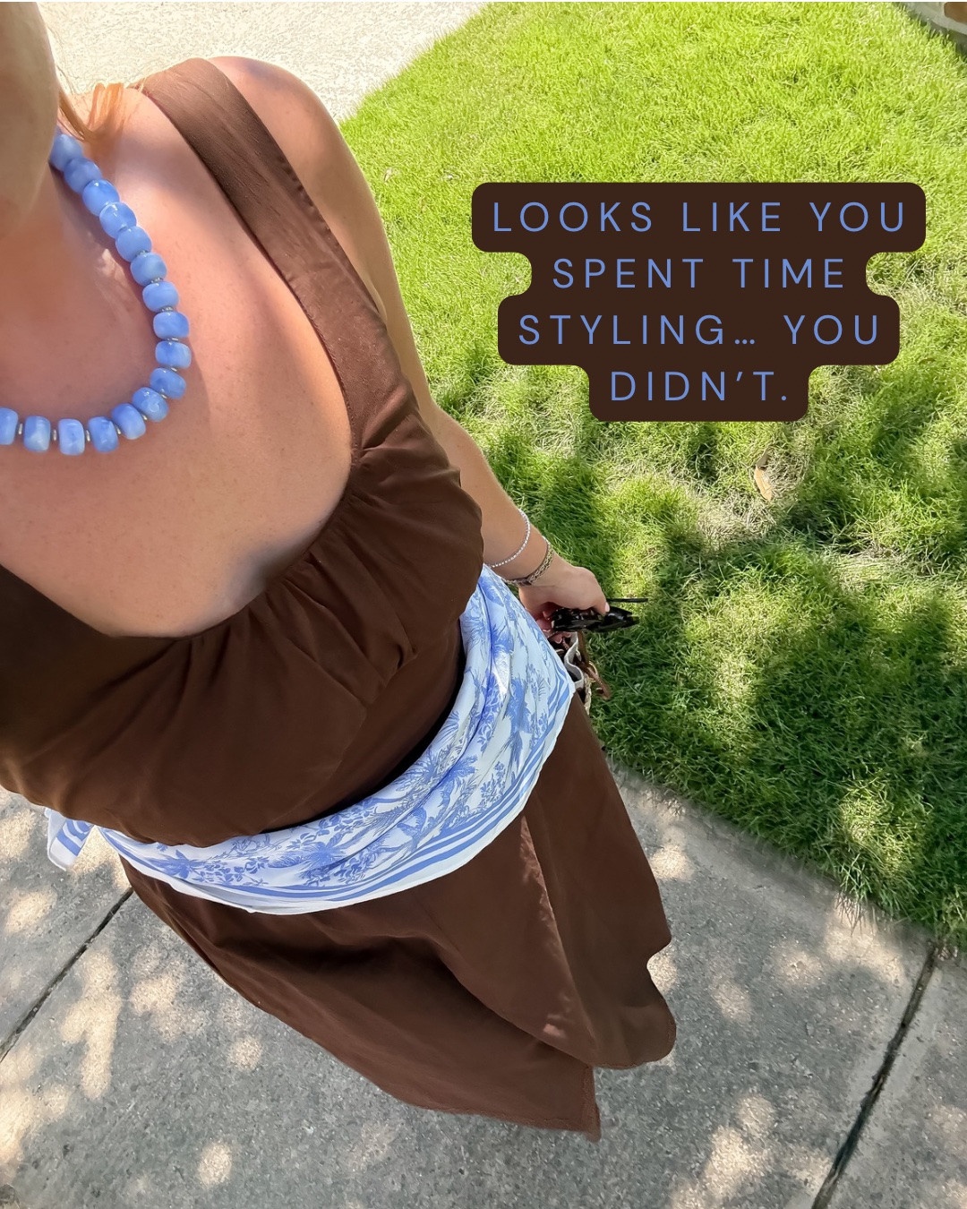 ✨ Sizing: Small

The easiest way to make a simple dress feel elevated. This Target chocolate brown maxi is beautiful on its own, but adding a printed scarf at the waist instantly gives it a designer-inspired feel. Comfortable, timeless, and incredibly versatile for summer.

SEO: brown maxi dress, chocolate brown dress, scarf styling, elevated basics, summer maxi dress, effortless style

These captions are optimized for LTK search while also helping shoppers imagine how each piece fits into their everyday wardrobe.
