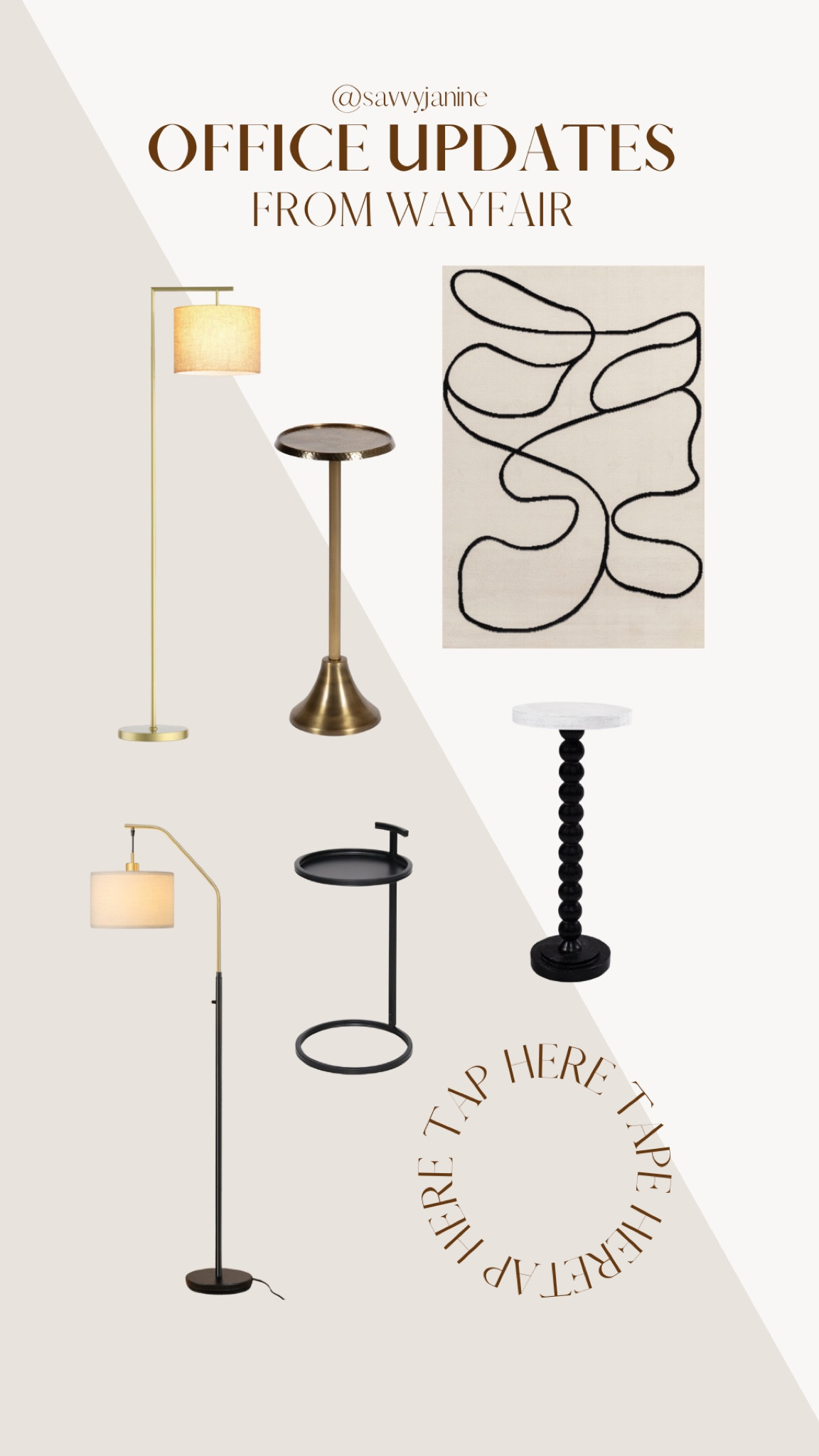 Our new Home Office area for our NYC apartment - filled with great furniture finds from Wayfair! #wayfair 

#LTKhome