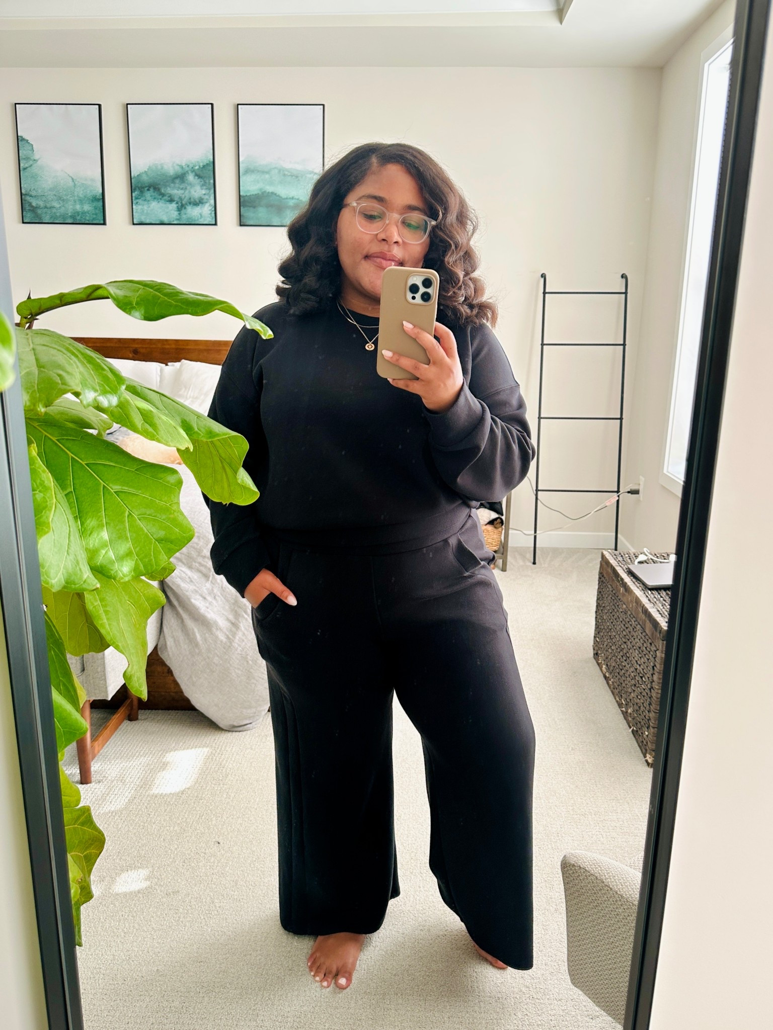 So much computer work to catch up on today so I wanted to wear something cozy and comfy that still felt put together. I might just have to get another one of these sets from Spanx. I can already tell that I’m going to want to wear this a lot! I went with my normal size in petite for the pants and the length is perfect! 🙌🏾 linking the shoes in normally wear with this, too! 💛

#LTKWorkwear #LTKSeasonal #LTKPetite