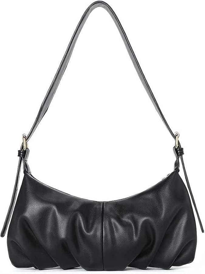 Small Hobo Bags for Women Dumpling Shoulder Bag Soft Leather Ladies Clutch Purses with Adjustable... | Amazon (US)