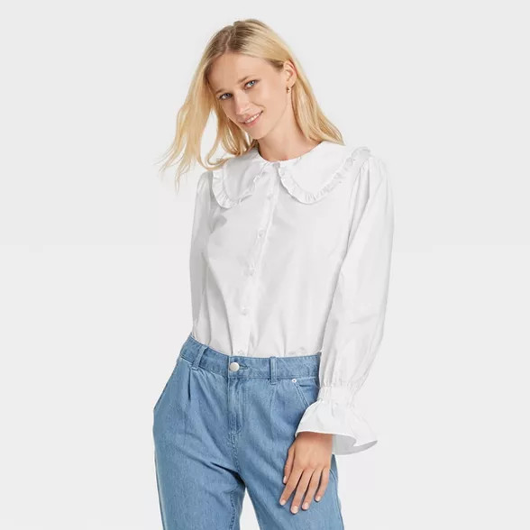 Women's Ruffle Long Sleeve Top - Who What Wear™ | Target