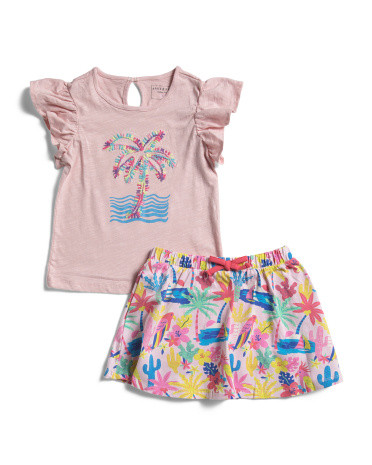 Little Girls Skort Set | TJ Maxx