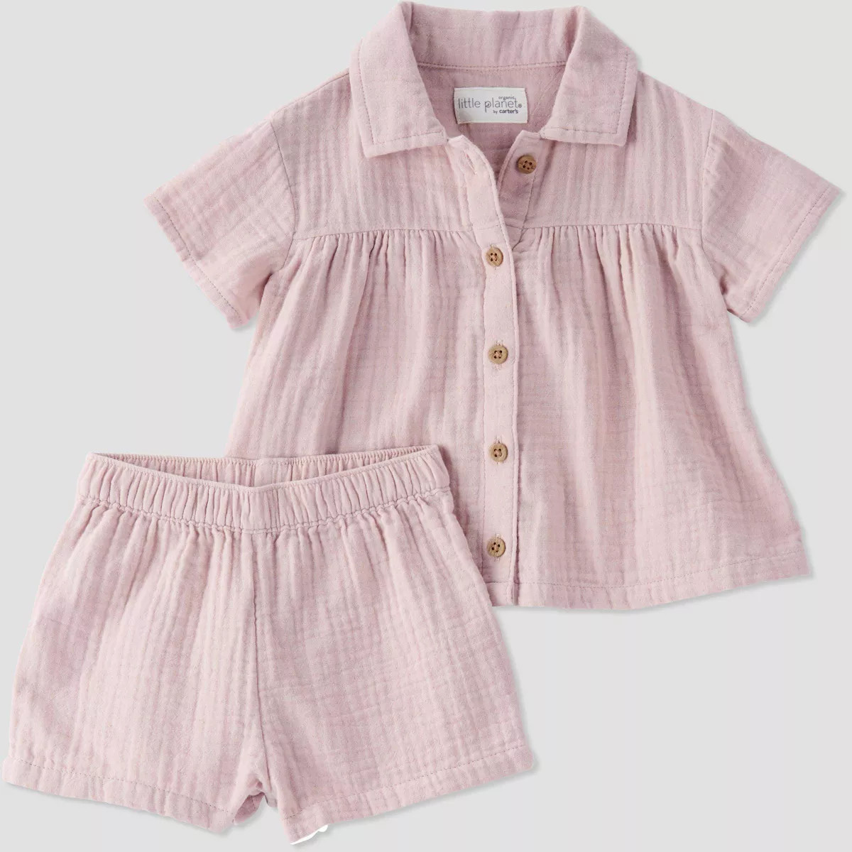 Little Planet by Carter's Organic Baby Girls' 2pc Coordinate Set - Pink | Target