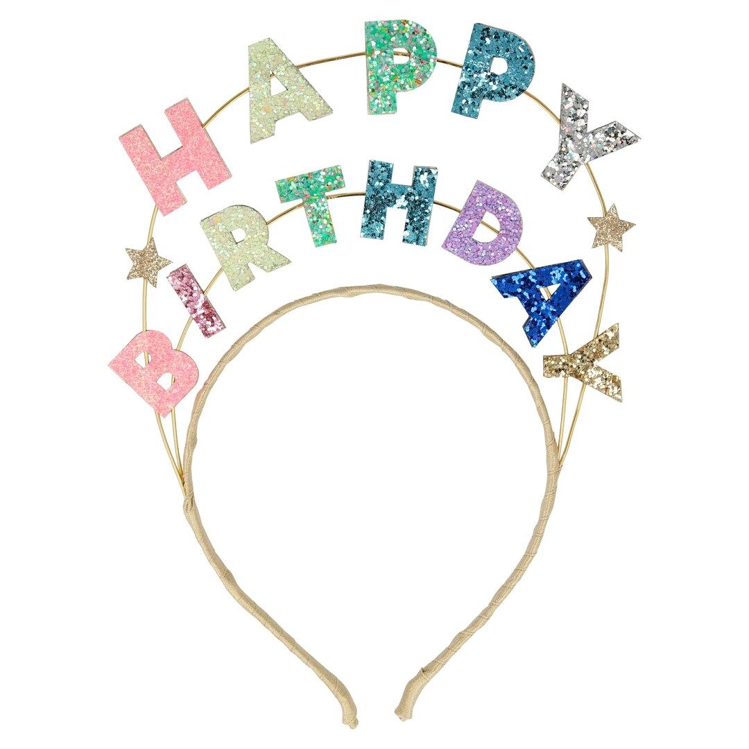 Happy Birthday Glitter Headband - Etsy | Etsy (US)