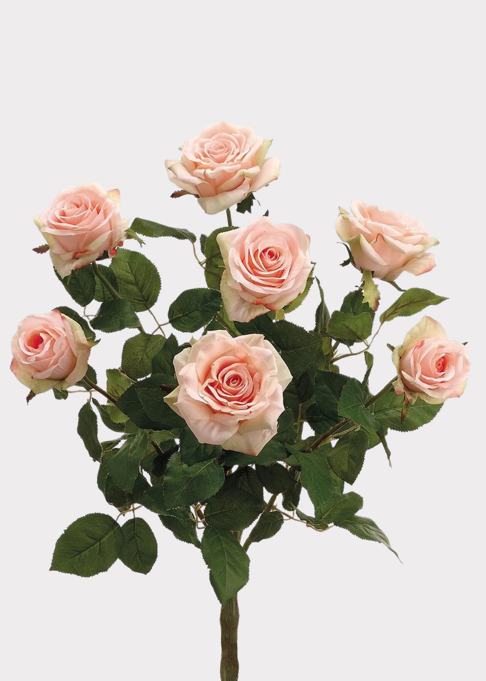 Fake Confetti Rose Bush in Peach Pink - 21.5 | Afloral
