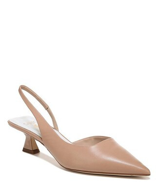 Sarto by Franco Sarto Devin Leather Pointed Toe Kitten Heel Slingback Pumps | Dillard's | Dillard's