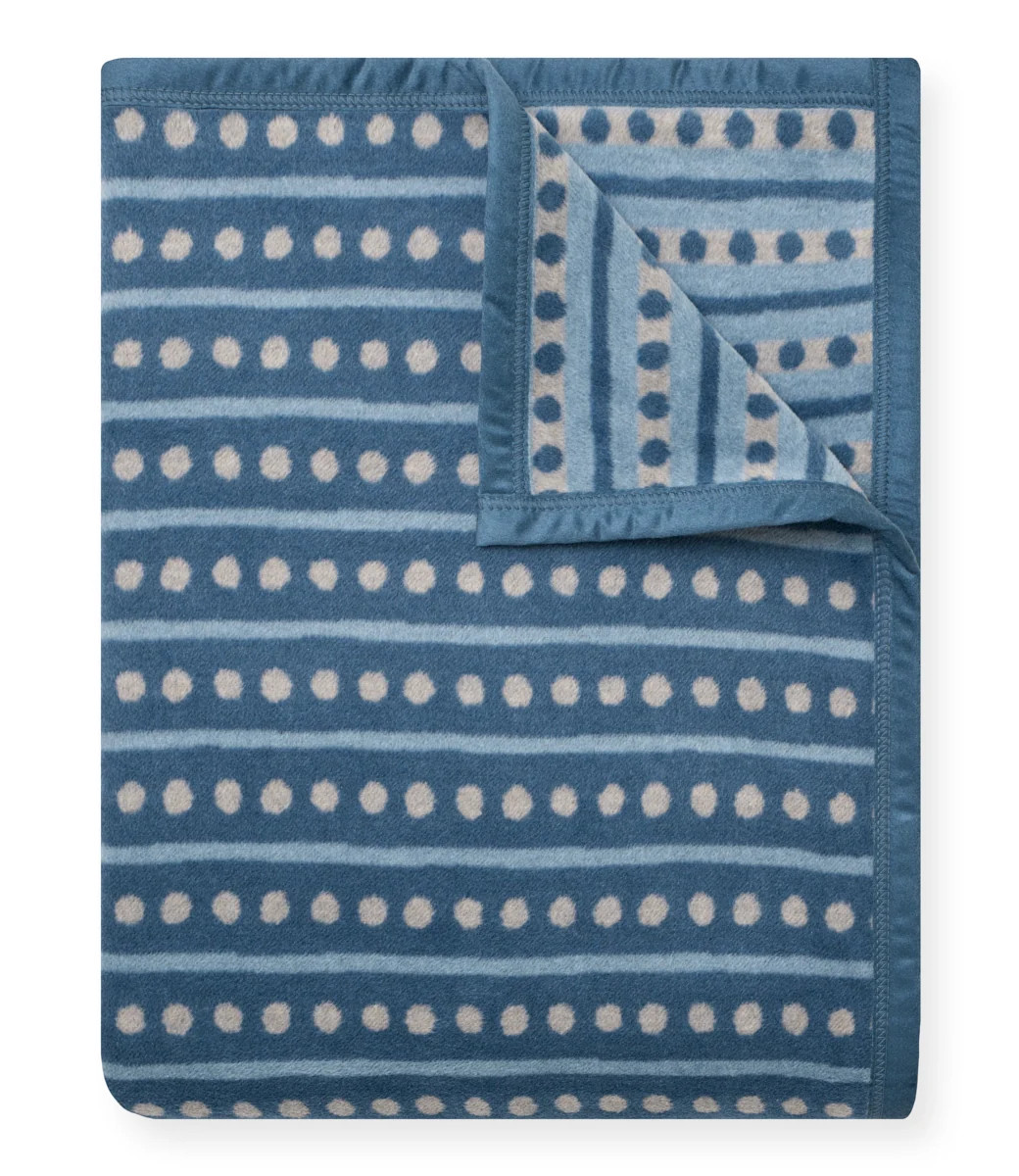 Beach Pebble Cornflower Throw Blanket | ChappyWrap | ChappyWrap