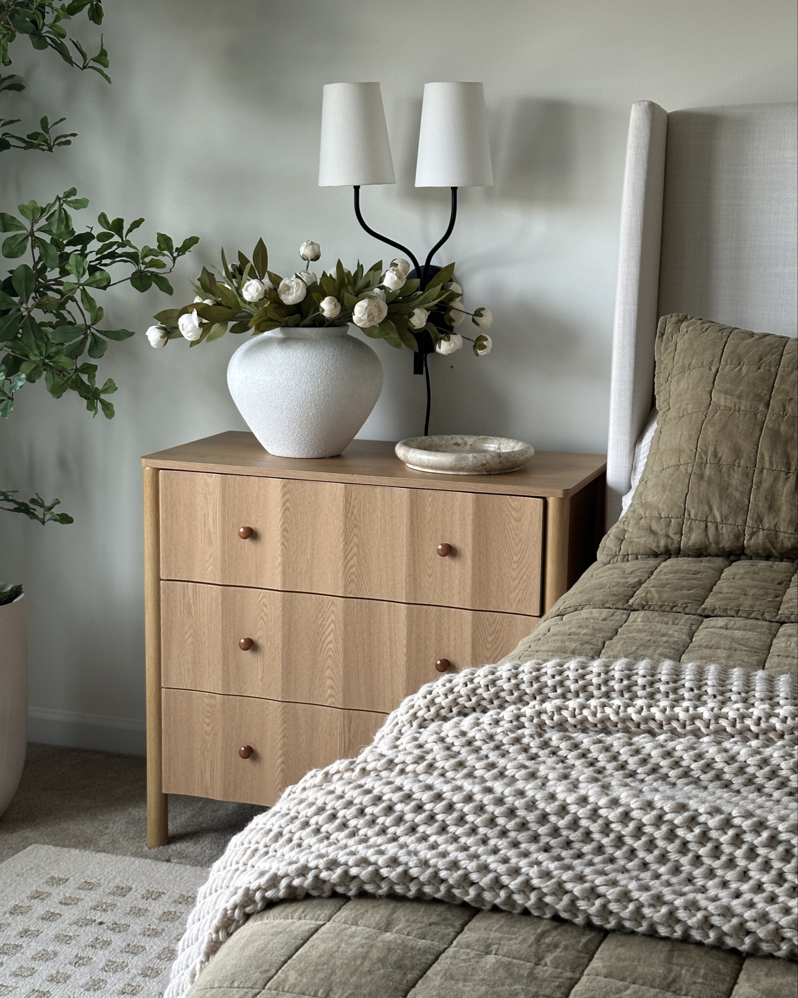 Absolutely freaking out over how pretty these nightstands are!!! The perfect oak color and so affordable!!

I’ve linked it at several retailers below-as of the time of me posting it Home Depot has the best price for the 2 pack making it $139/nightstand.

#LTKHome