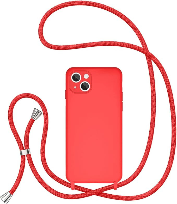 UEEBAI Crossbody Lanyard Phone case for iPhone 13 6.1 inch, Silicone Phone Cover with Adjustable ... | Amazon (UK)
