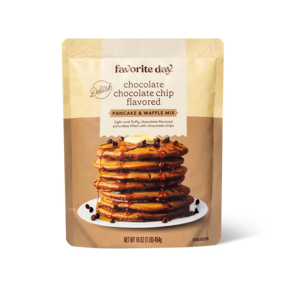 Chocolate Chocolate Chip Flavored Pancake Mix - 16oz - Favorite Day™ | Target