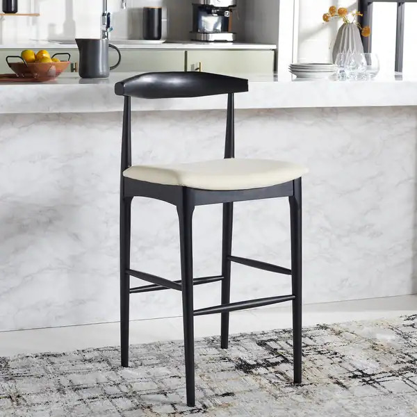 SAFAVIEH Lionel Retro 30-inch Bar Stool - 22 in. W x 21 in. D x 42 in. H | Bed Bath & Beyond