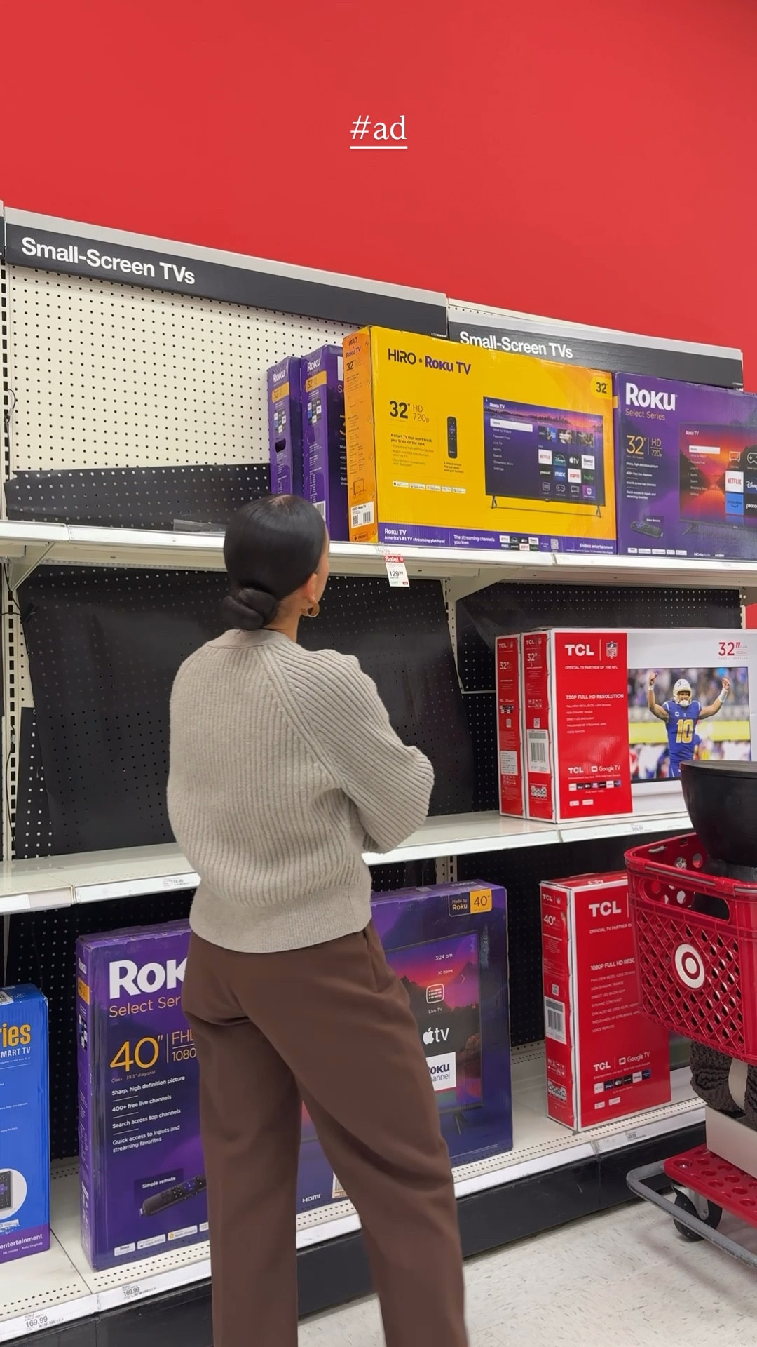 #ad The picture on this Hiro @RokuPlayer TV stopped me dead in my tracks while in @Target and I immediately noticed their price point. I went for the 65” Hiro Roku! #rokupartner #targetpartner #target 

#LTKFamily #LTKHome #LTKKids