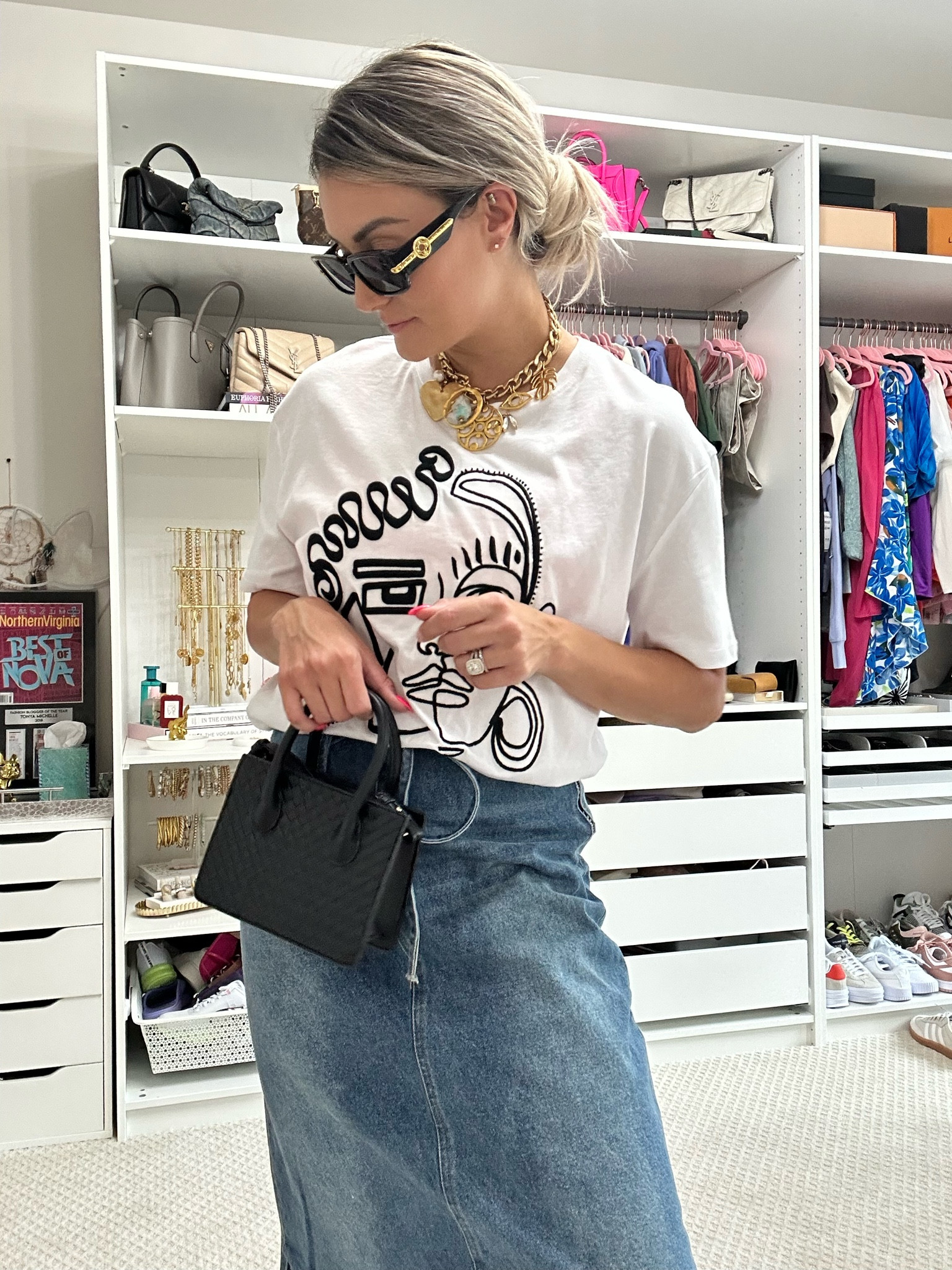 Shop my look! Princess Polly skirts and sunnies use code: tonya20) / sequin necklace use code: tonya20) 🤩

#LTKitbag #LTKstyletip #LTKfindsunder100