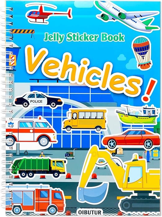 Jelly Sticker Books for Toddlers 2-4 Years, Reusable Sticker Book for Kids 1-3, Toddler Easter Ba... | Amazon (US)