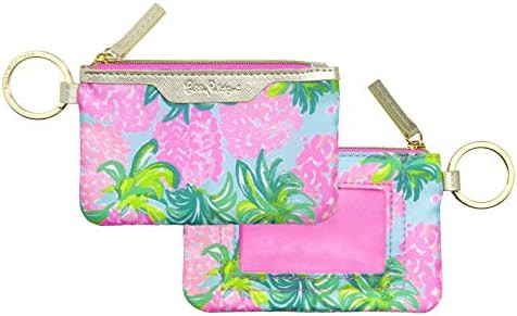Lilly Pulitzer ID Case Keychain Wallet with Zip Close, Cute Durable Card Holder for Women Teen Gi... | Amazon (US)
