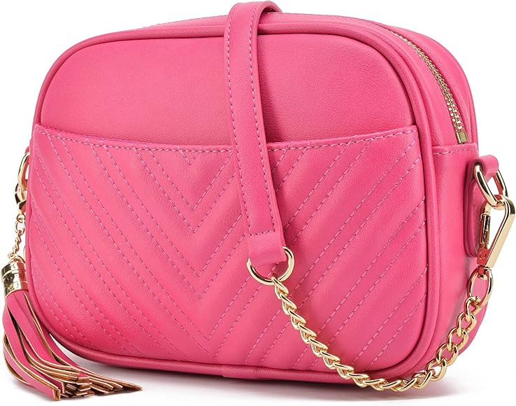 lola mae Quilted Crossbody Bag, Trendy Design Shoulder Purse | Amazon (US)