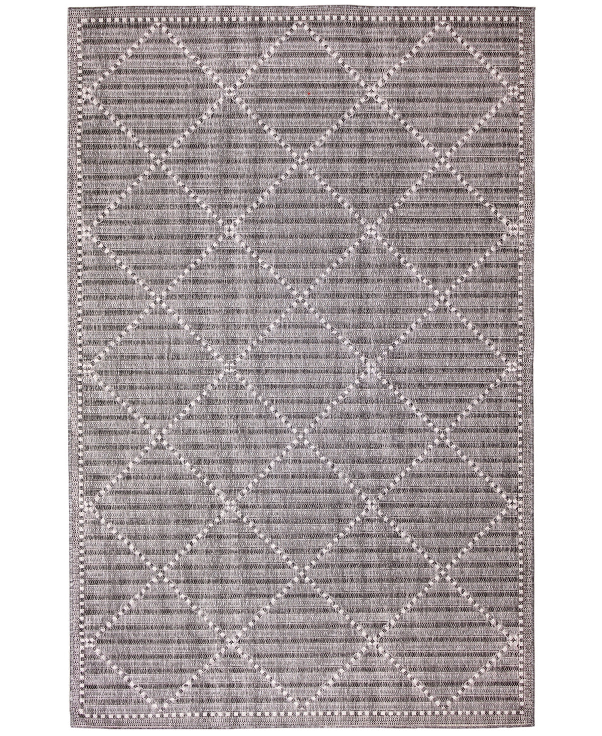 Liora Manne' Malibu Checker Diamond 3'3" x 4'11" Outdoor Area Rug - Charcoal | Macy's