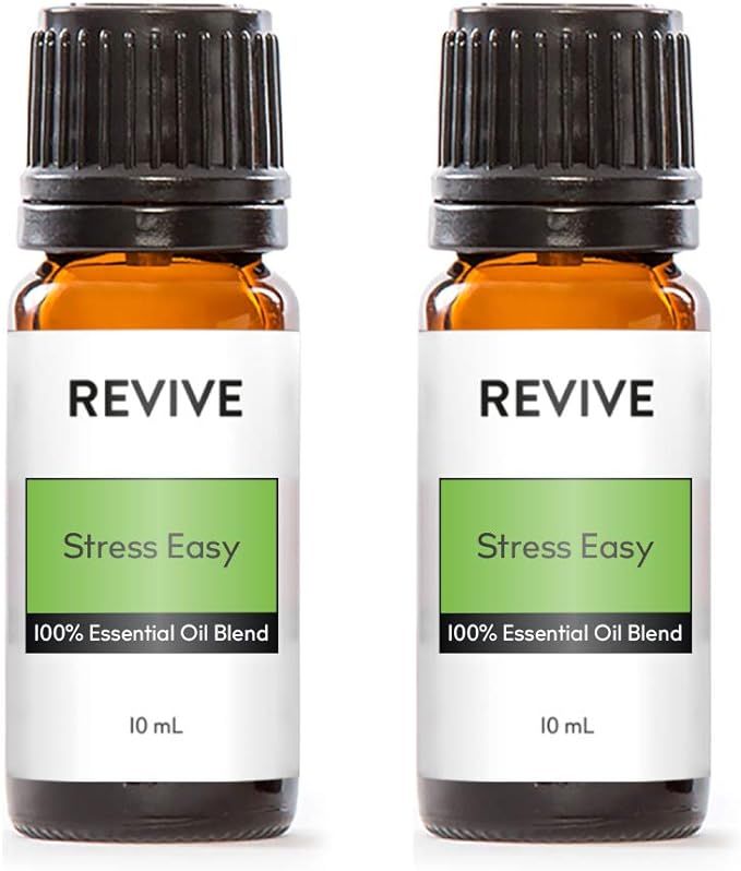 Stress Easy Essential Oil Blend 2 Pack by Revive Essential Oils - 100% Pure Therapeutic Grade, fo... | Amazon (US)