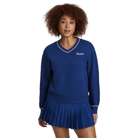 Reebok Courtside Oversize Meet & Greet Crew, Sizes XS-4X | Walmart (US)