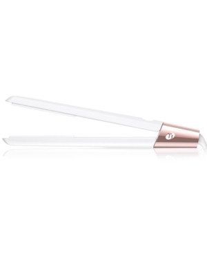 T3 Singlepass Luxe 1" Ionic Straightening & Styling Flat Iron (White/Rose Gold) | Macys (US)