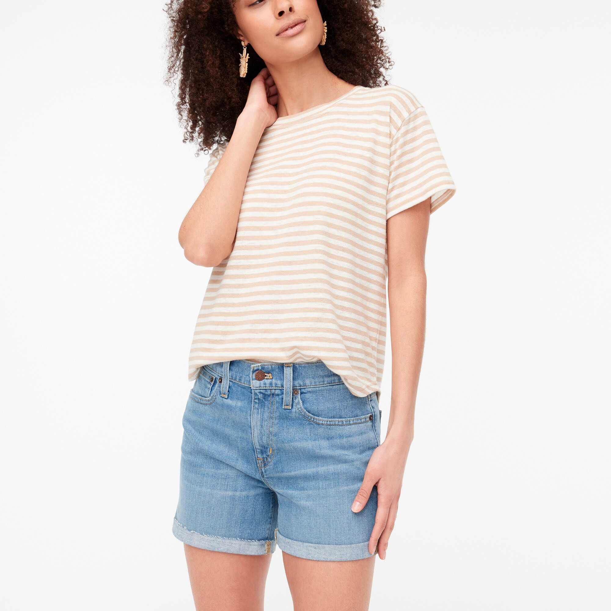 Classic denim short in light wash | J.Crew Factory