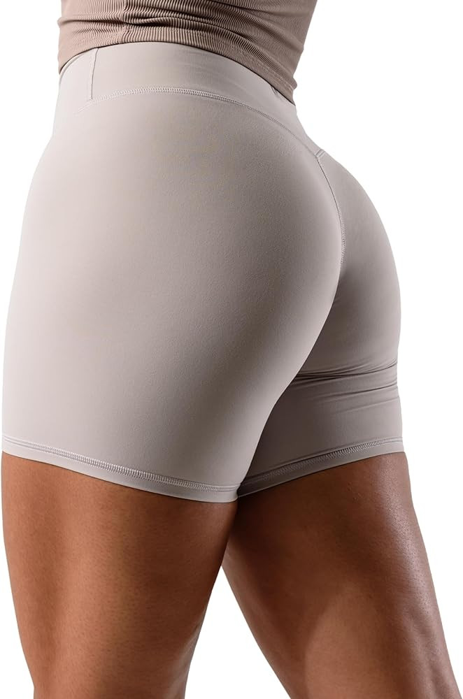 Kamo Fitness Featherlite Enhance 6" Women's Biker Shorts - No Front Seam, Soft, Butt-Lifting, Hig... | Amazon (US)