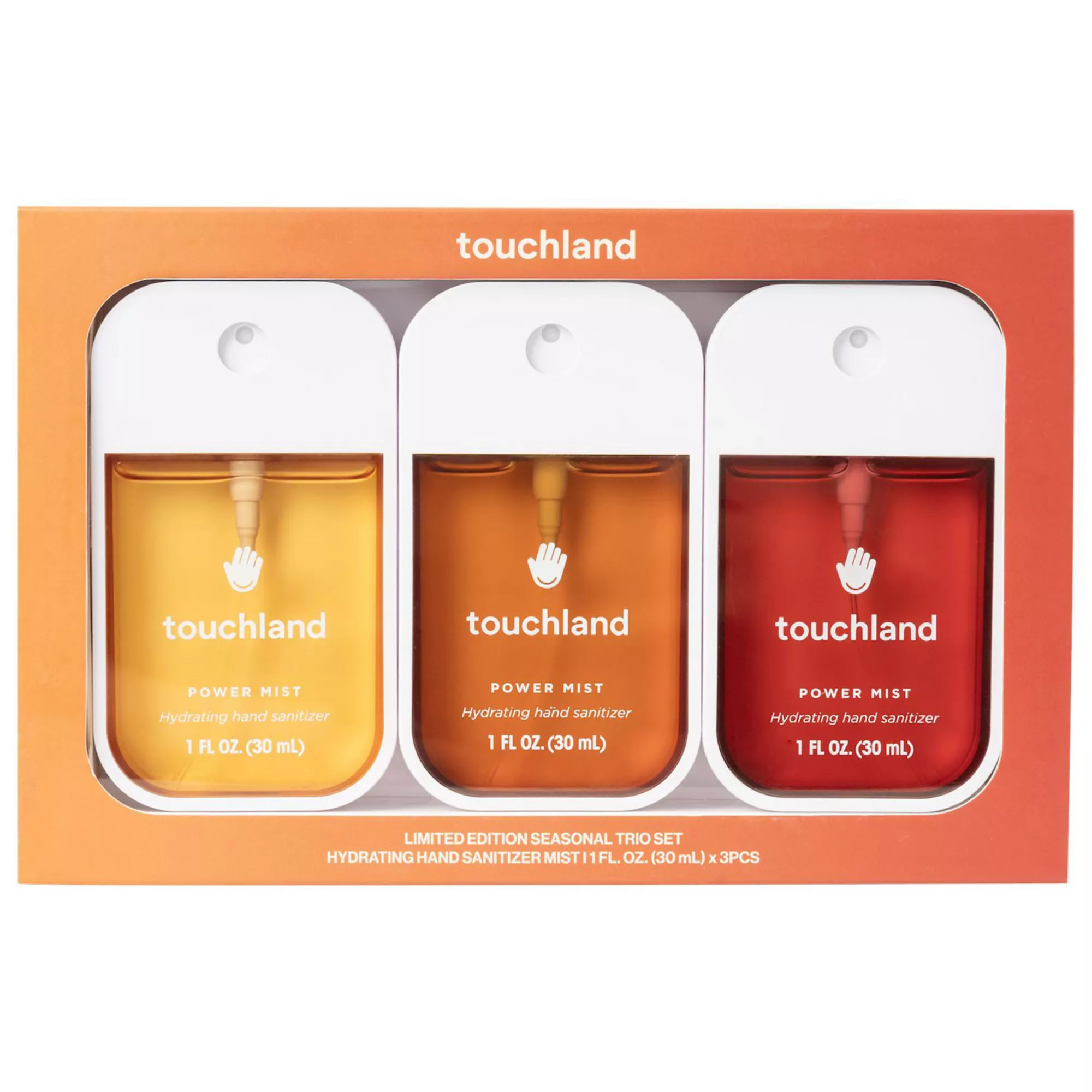 Touchland Limited Edition Power Mist Hydrating Hand Sanitizer Seasonal Trio Set | Kohl's