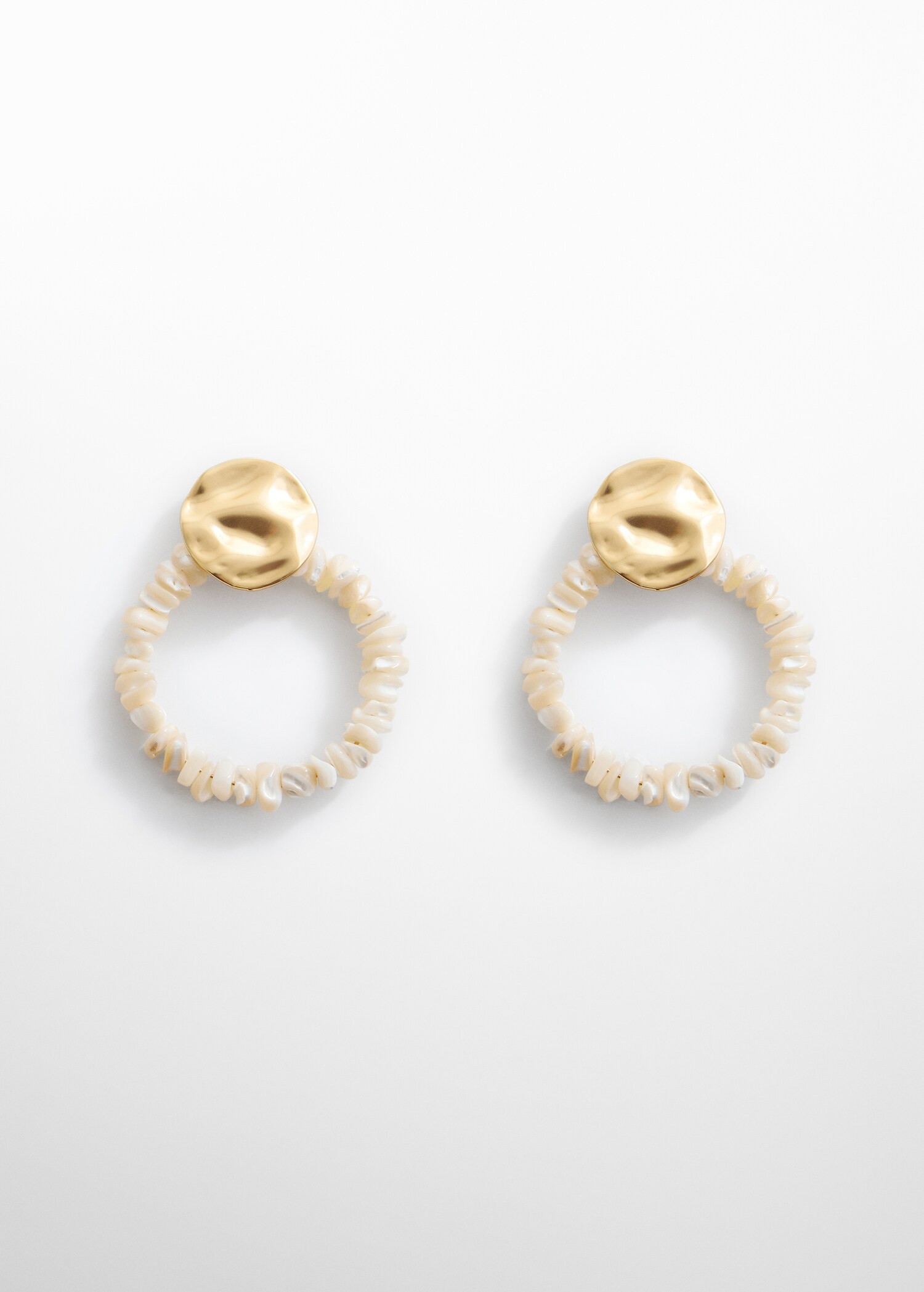 Bead loop earrings - Woman | MANGO USA | MANGO (US)