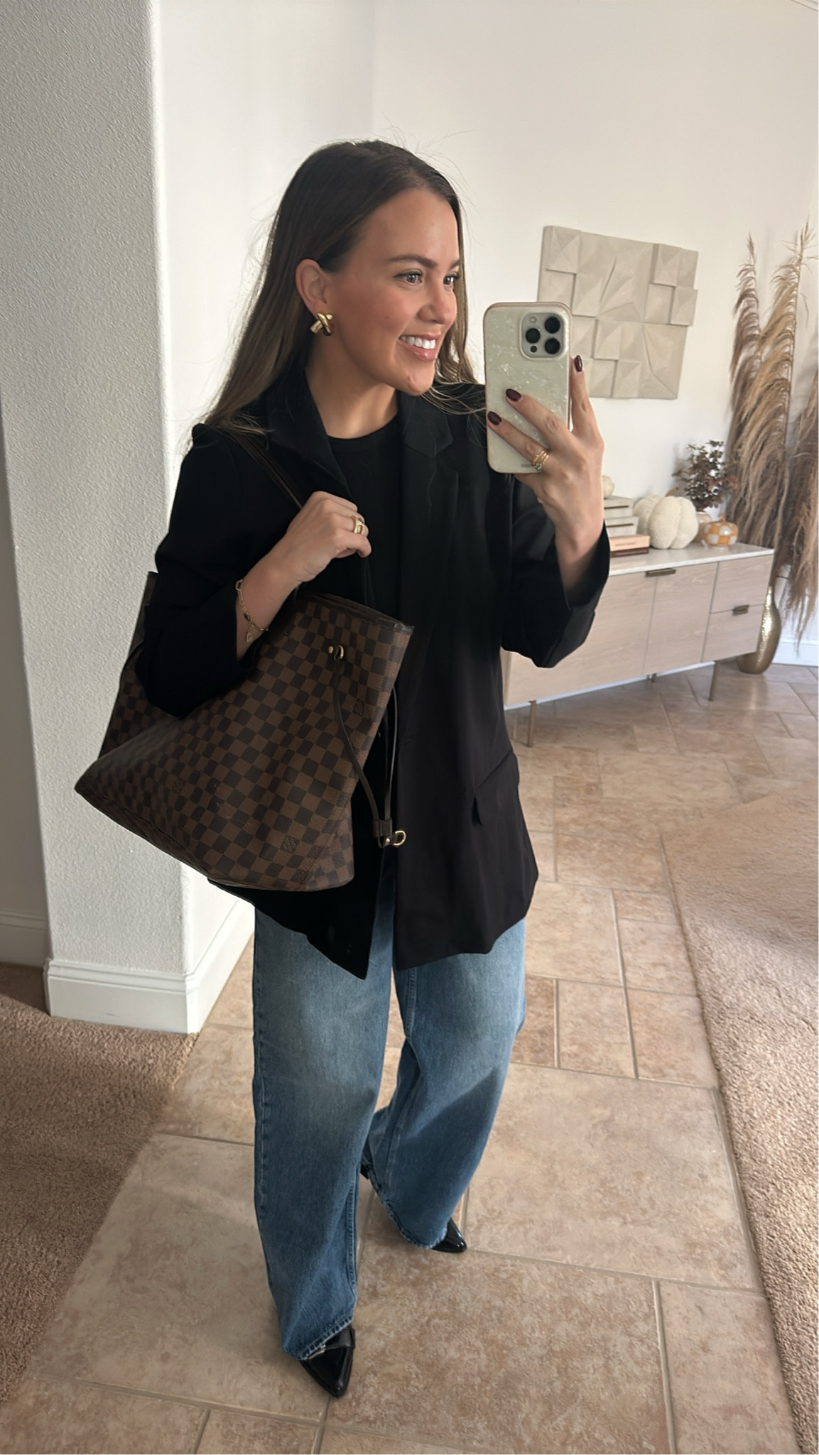 outfit of the day from @walmartfashion - yes even the bag! #walmartpartner #walmartfashion now sells pre loved designer finds! you can get everything from handbags and jewelry to wallets and sunglasses #prelovedfinds