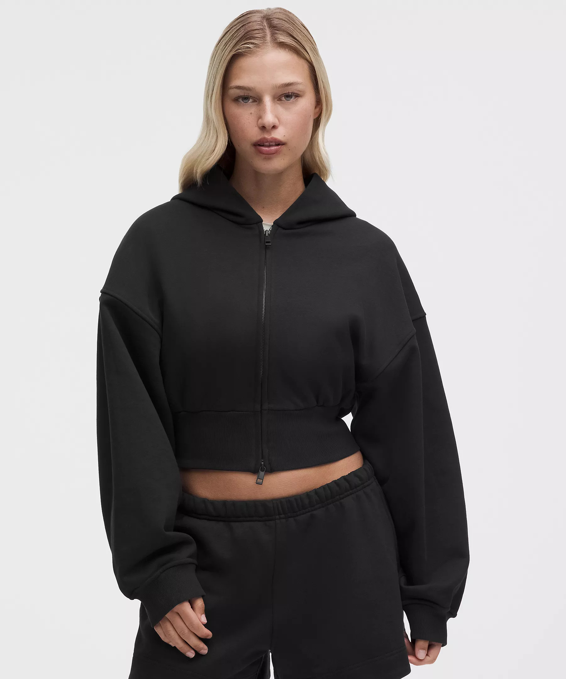 French Terry Cropped Full-Zip Hoodie | Lululemon (US)
