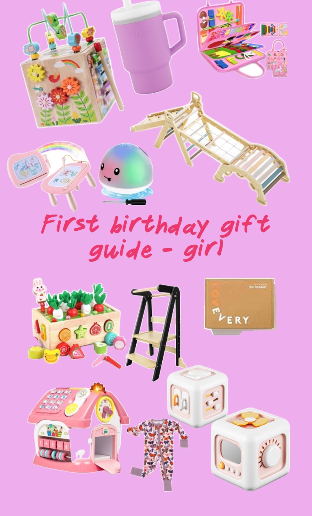 Gift ideas that I requested for my daughter’s first birthday. We are a limited screen household and we love Montessori-like toys

#LTKBaby #LTKKids #LTKParties