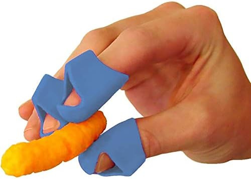 Non-Stick Chip Fingers Tips, Finger Protectors, Finger Covers Protection, 3 pcs (Blue) | Amazon (US)