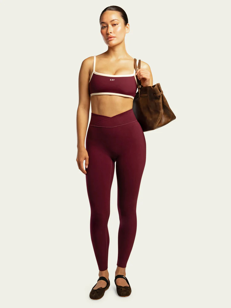 The V Legging / Black-Cherry | 437