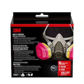 3M Grey Reusable P100 All-purpose Safety Mask | Lowe's