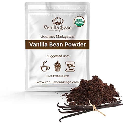 Vanilla Bean Powder - 100% Pure Ground Madagascar Vanilla Powder - For Cooking, Baking, & Additional Flavoring - Add To Coffee, Tea, Yogurt, & Shakes - Raw, Unsweetened, No Fillers or Additives - 1 LB | Amazon (US)