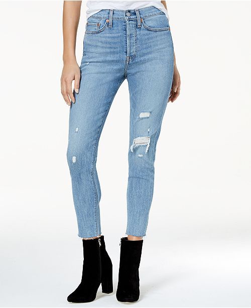 Women's Ripped Skinny Wedgie Jeans | Macys (US)