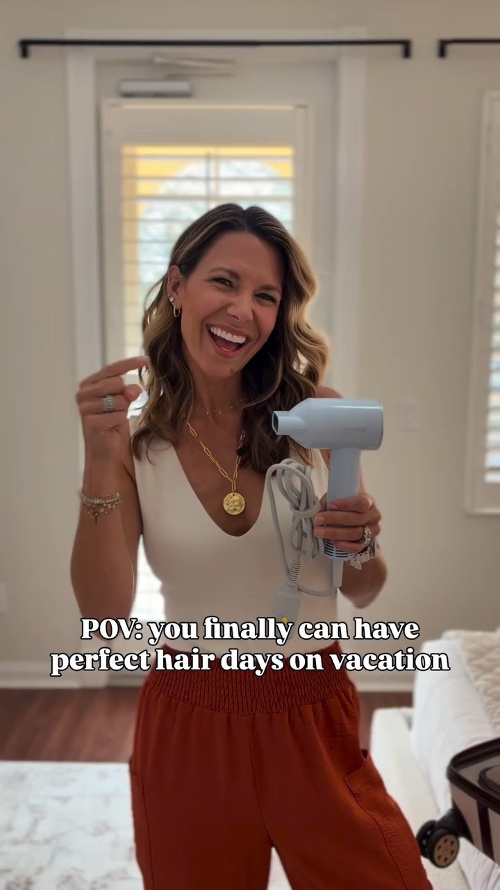 Theperfect travel hairdryer — it’s lightweight, automatically converts for when traveling overseas and uses ionic technology to reduce frizz #tuesdayhousewifetip AND it’s currently on sale! 

Tested, tried and soooo happy with this new #travelmusthave (plus I love it for my girls to use as it’s so lightweight even the can handle it without complaining #momwin )

#travelhack #whattopack

#LTKBeauty #LTKTravel #LTKmomlife