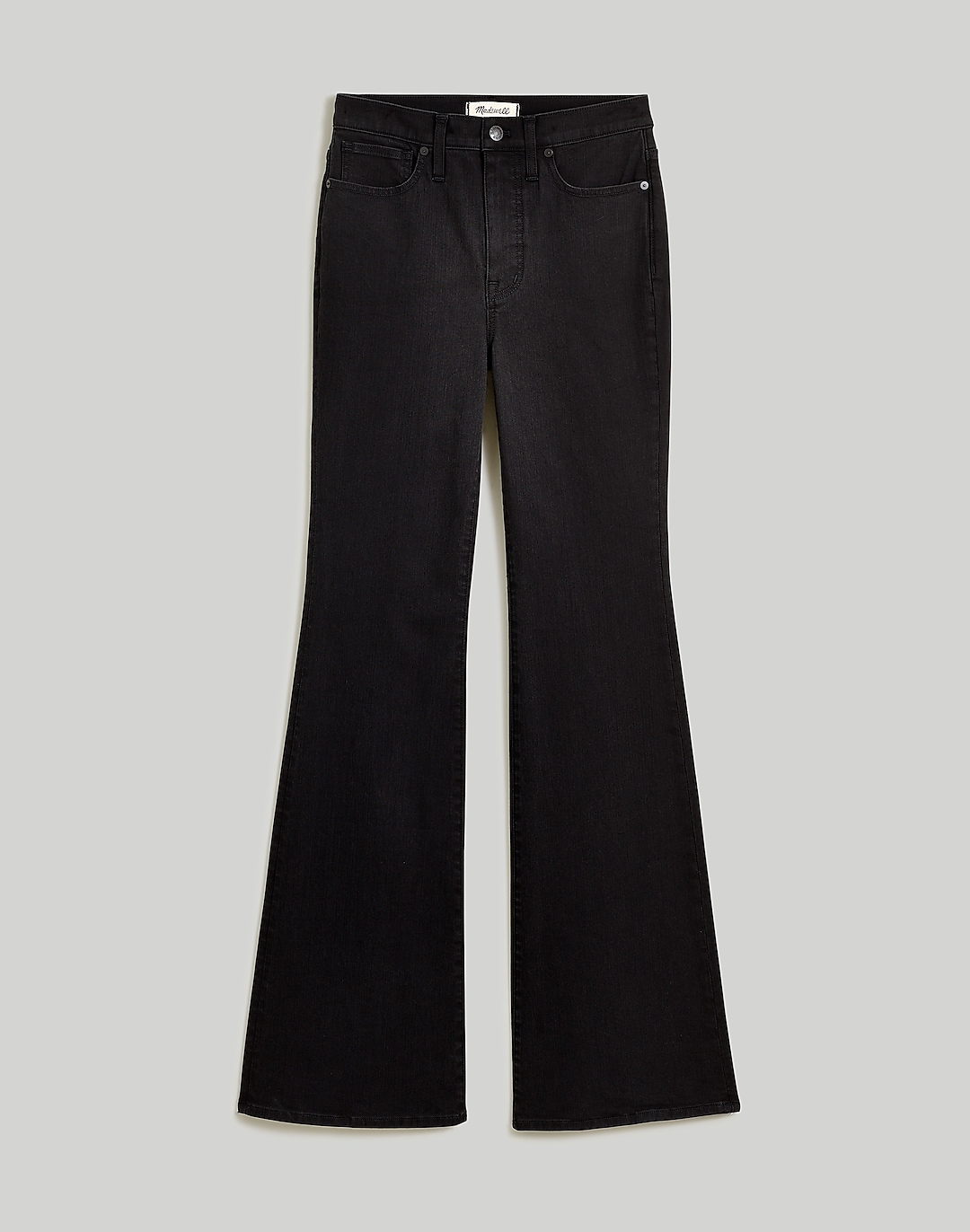 Petite Skinny Flare Jeans in Black Frost Wash | Madewell