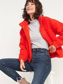 High-Waisted Button-Fly Rockstar Super Skinny Cut-Off Ankle Jeans for Women | Old Navy (US)